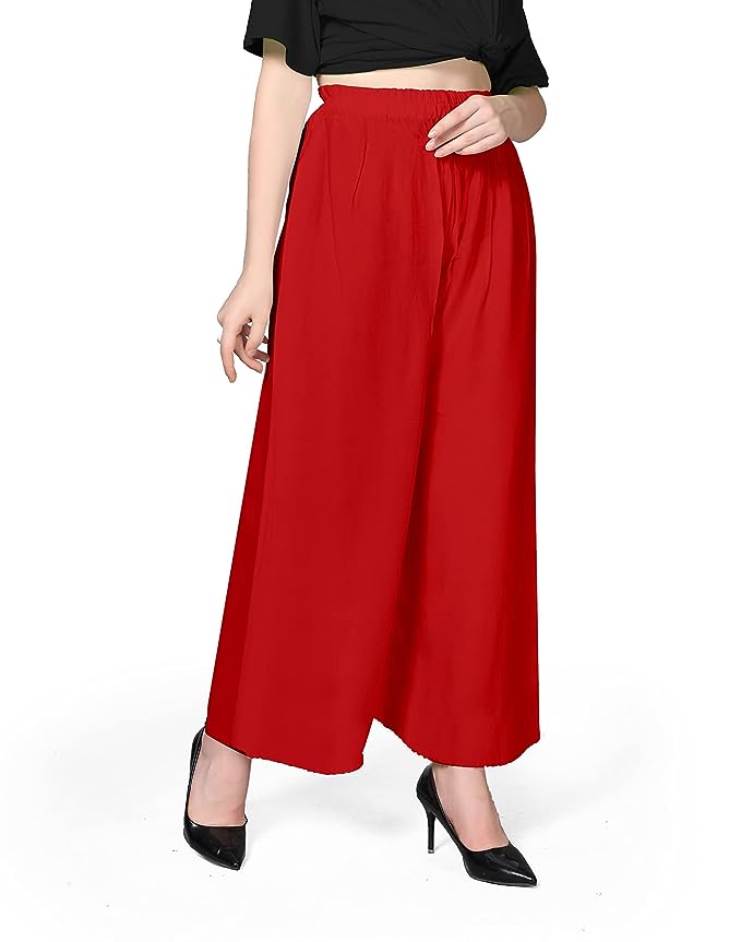 Bell bottom trousers for women's and girls Red Color - Gifts For Girls