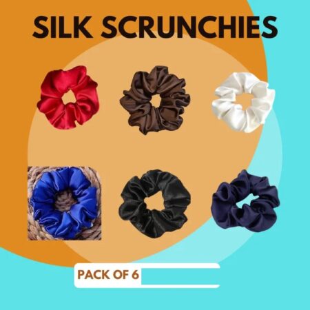 Soft Silk Scrunchies for Hair